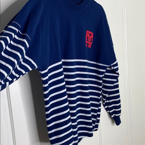 Disney Parks Spellout Stripe Retro Tee - Picture 3 of 7